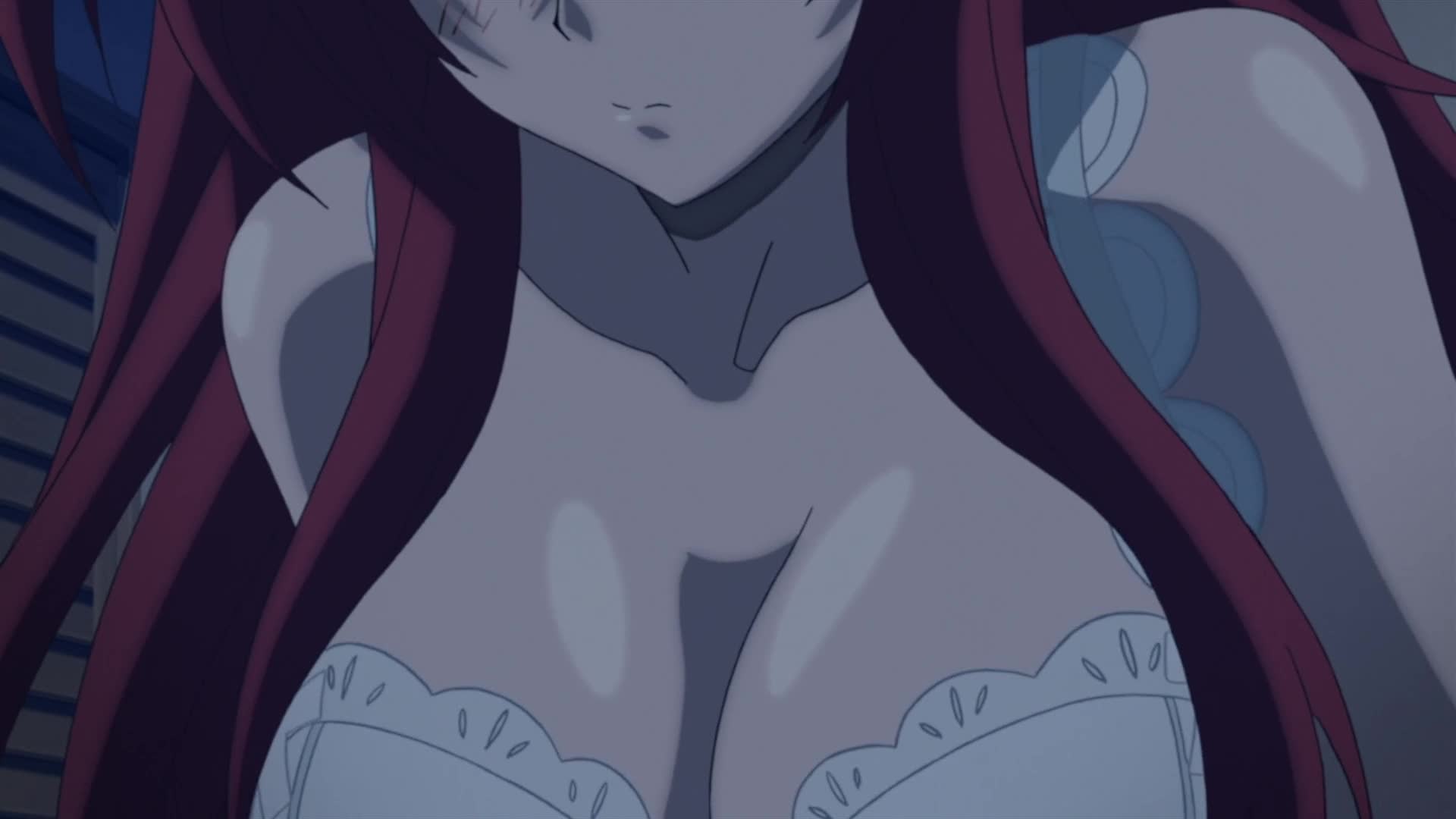 rias gremory, high school dxd, animated, highres, video, 10s, 1girl,  bouncing breasts, bra, breasts, female focus, grabbing another's breast,  groping, guided breast grab, guiding hand, large breasts, long hair,  nipples, red hair,